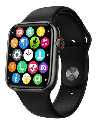 Smart Watch I8 Pro Max Serie 8 Con Asistente De Voz 2023 Color de la caja Negro Color de la malla Blanco