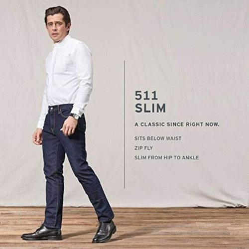 Jean Original Levis 511 Slim Fit Para Hombres Azul Ice Pack | MercadoLibre