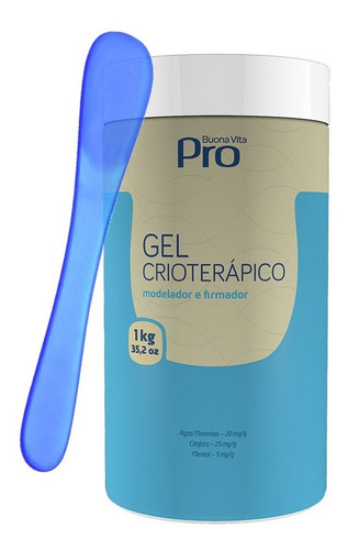 Gel Crioterápico 1 Kg Buona Vita Pro - Redutor, Modelador E Firmador