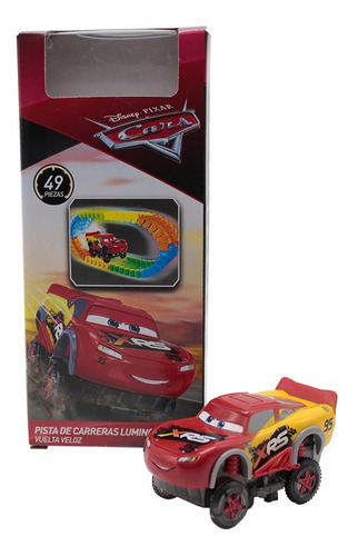 Pista Mágica Cars Rayo Mcqueen Disney Pixar 49pzs 1car 71711