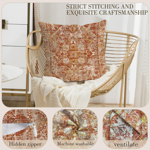 Juego De 2 Fundas De Almohada Bohemias 45 X 45 Cm