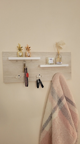 Imagen 3 de 7 de Llavero Perchero Organizador Recibidor De Pared De Diseño