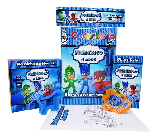 25 Kits Livro De Colorir Com Giz De Cera + Massinha E Moldes