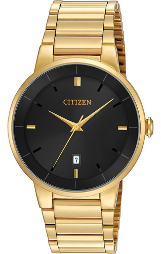 Citizen BI5012-53e para homens, quartzo, tom dourado, aço I