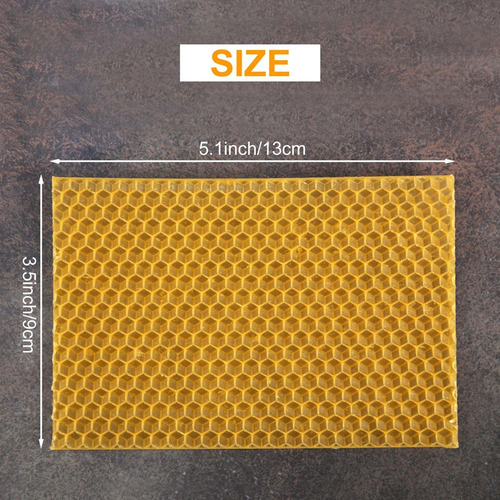 30 Hojas De Base De Cera De Abeja Con Forma De Panal De Abej