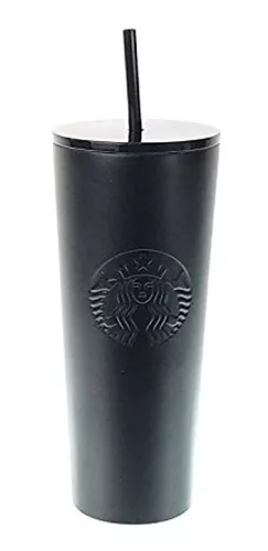 Vaso tipo Starbucks de acero inoxidable blanco –