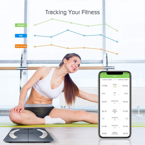 Analizador De Masa Corporal Bascula Peso Balanza Bluetooth