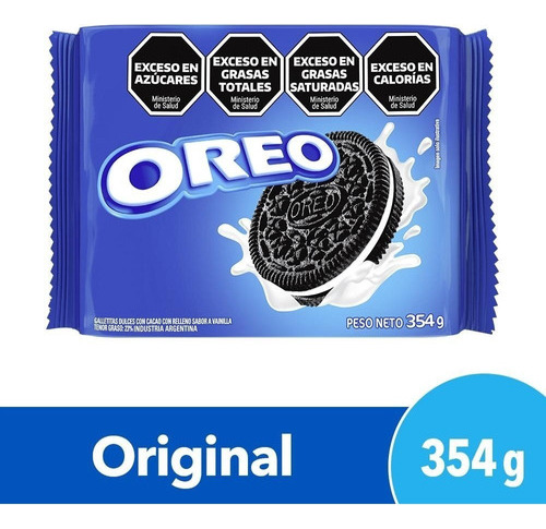 Galletitas Dulces De Chocolate Rellenas Con Crema Oreo 354g