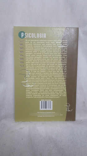 Livro Psicologia Corporal Volume 8 - José Henrique Volpi ; Sandra Mara Volpi - Editora Centro Reichiano (Usado)