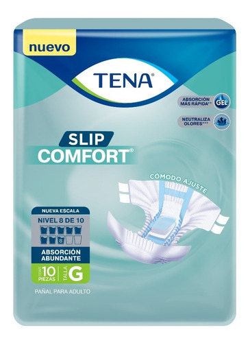 Imagen 1 de 4 de Tena Slip Comfort Grande 10 Piezas