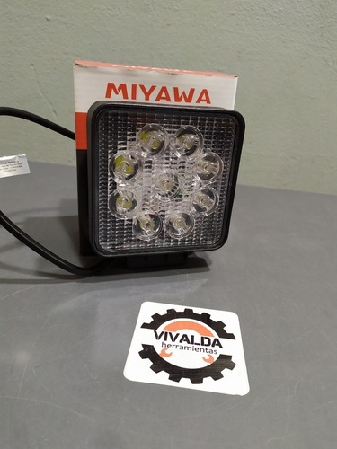 Imagen 2 de 9 de Faro Led 27w Cuadrado Off Road 4x4 9 Led 12v - 24v Proyector