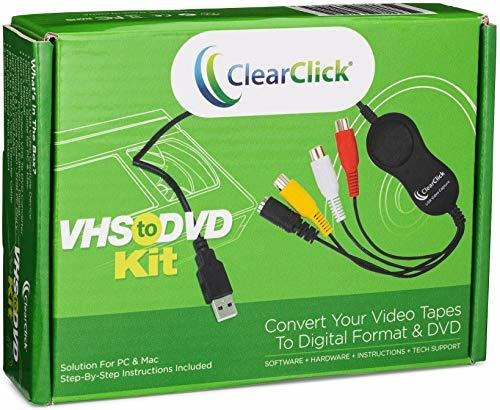 Kit Convertidor De Vhs A Dvd - Pc Y Mac - Usb, Software,