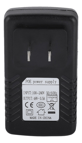 48v/0.5a Poe Enchufe De Pared Inyector Ethernet Adaptador Po