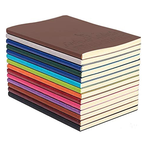 Cuaderno De Cuero Pu Colorido, Juego De Diario De Viaje...