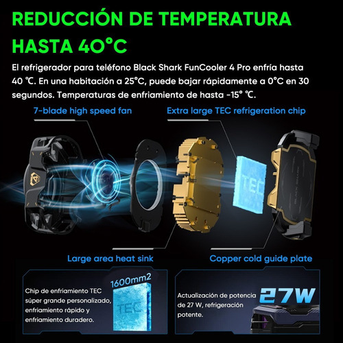 Shouji Enfriador De Teléfono For Juego Black Shark
