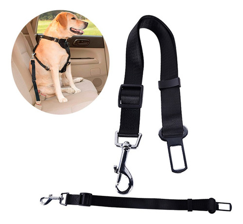 Cinturón De Seguridad Para Perros Regulable Correa 70 Cm