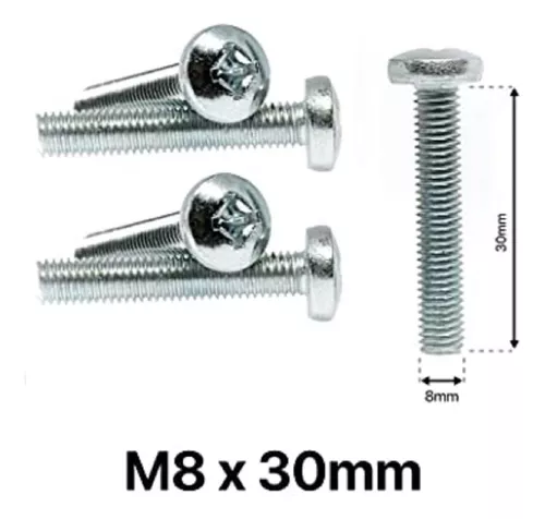 Kit X4 Tornillos M4x12mm Con 4 Separadores 5mm