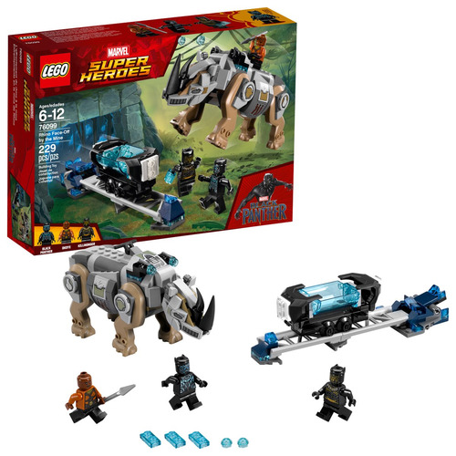 Lego Super Heroes Black Panther Rhino Face-off By The Mine