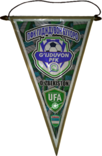 Banderin 37cm Full Color Futbol Uzbekistan Elegir Equipo Pfk G'ijduvon Buxoro Pfk G'ijduvon Buxoro