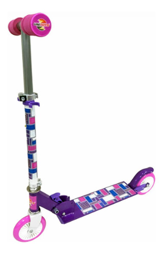 Patinete Super Rodas De 12,5cm Suporta Até 50kg Unitoys Roxo