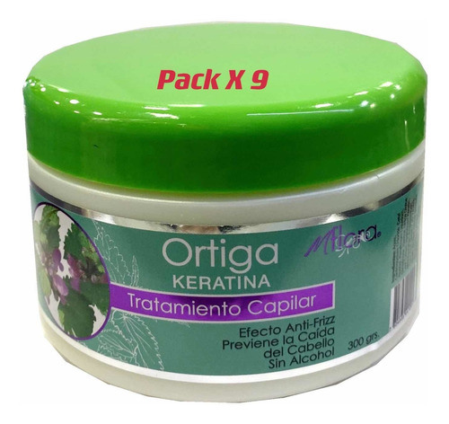 Pack X 9 Crema Tratamiento De Ortiga 300g Mflora
