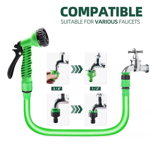 Manguera De Agua Mágica Flexible De 30 M, Mangueras De Plást