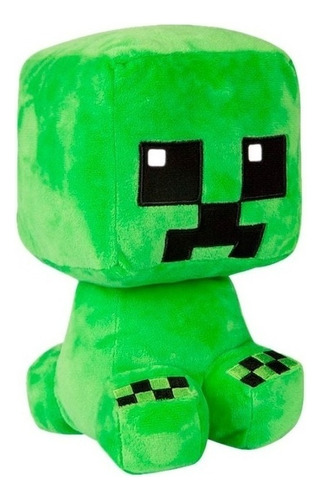 Peluche Diseño Muñeco Minecraf Pm-294 Para Meninos Verde