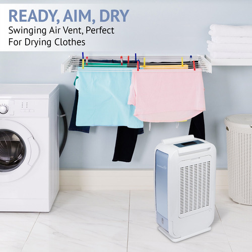 Deshumidificador Desecante Ivation 6,2 L/día 270 M² Blanco