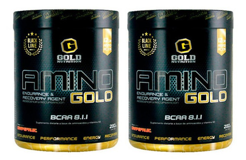 Amino Gold Bcaa 8.1.1 Gold Nutrition 2un X 280 Gr