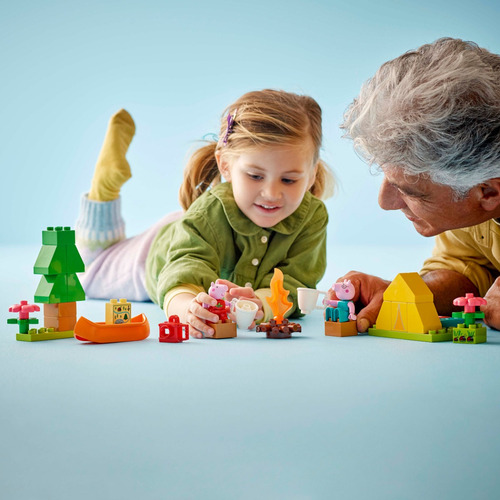 LEGO® DUPLO® Peppa Pig Excursión Campirana 10452; Desarrolla la Motricidad Fina y Fomenta el Juego Creativo, Regalo para Bebés a partir de 2 Años