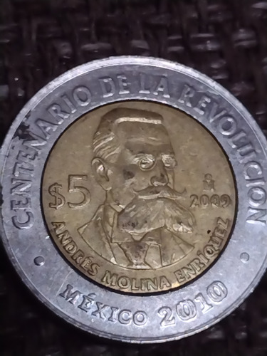 Moneda $5, Andrés Molina Enríquez (Usado)