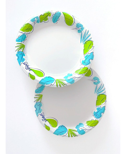 Plato Bio Desechable De Papel