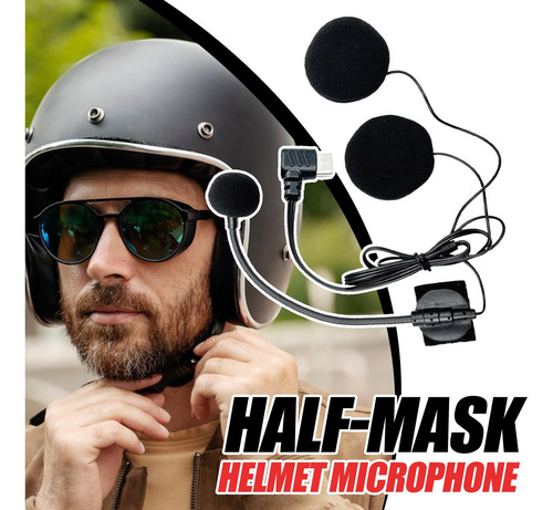 Micrófono Para Casco Con Altavoz Micrófono Para Moto Auricul