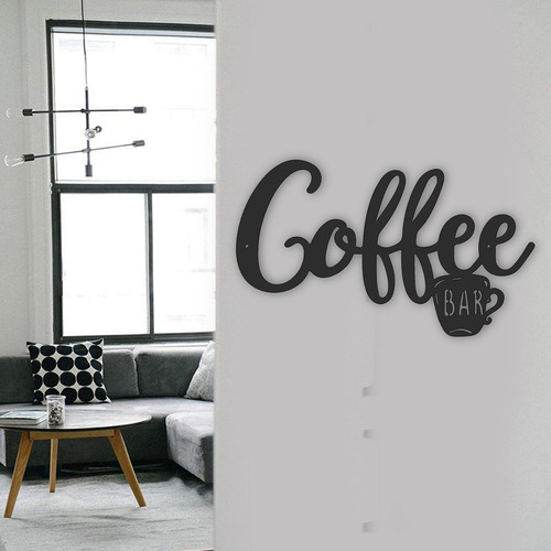 . Letrero De Pared For Barra De Café, Taza De Café 30x18cm