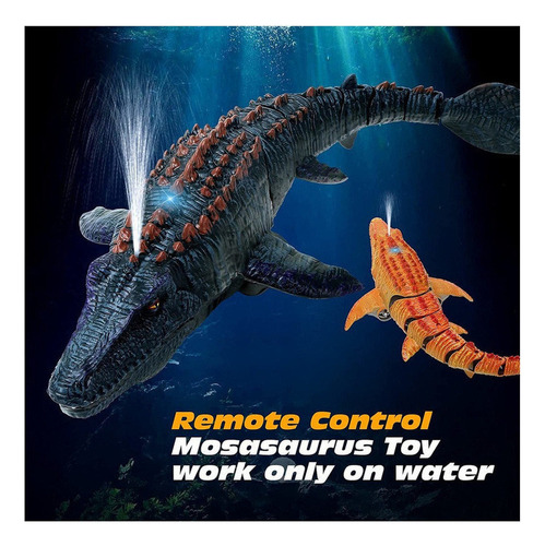 2.4g Dinossauro Mosasaurus Barco Rc De Mergulho De Controle