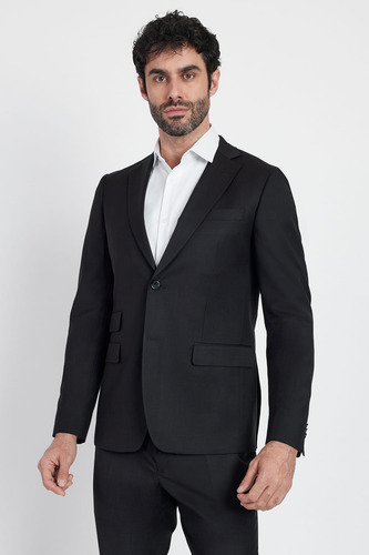 Costume Poliviscose Super Slim Preto