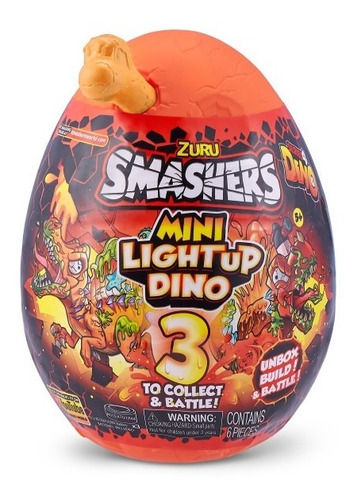 Smashers Mini Egg Huevo Dino Sorpresa Amarillo Serie 4 7473