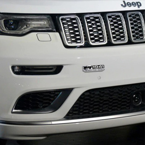 Imagem 5 de 8 de Emblema Jeep 1941 Cromado 3d Renegade Compass Wrangler - Par