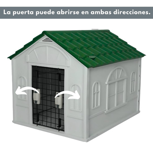 Casa De Plástico Con Puerta Para Perro Raza Chica Térmica