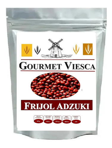 500 Gr De Frijol Adzuki Soya Roja Entero