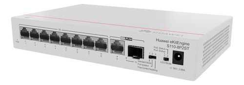 Conmutador Ekit PoE Gigabit 08p S110-8p2st-AC de Huawei
