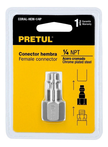 Conector Pretul Acople Rapido Coral-hem-1/4p 