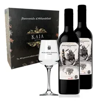 Comprar Regalo Box Maldita Santa Sangiovese, Malbec + Copa Grabada