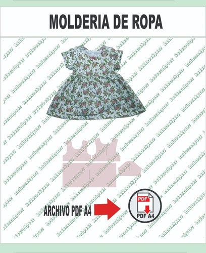Molderia Textil En Pdf A4 Vestido Beba