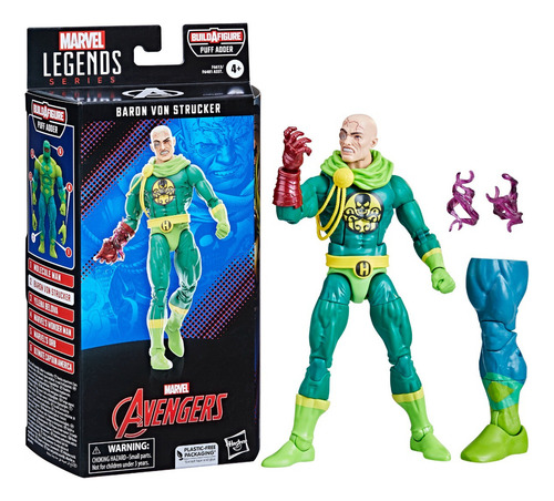 Boneco Barão Von Strucker Marvel Legends Series 15 Cm Hasbro