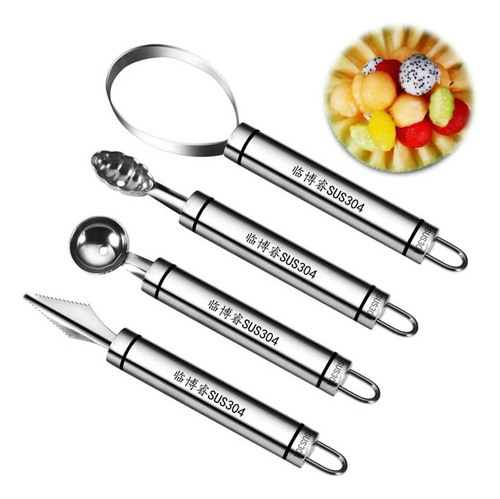 Kit Herramientas Cocina Frutas Cucharas Cuchillos Tallad [u]