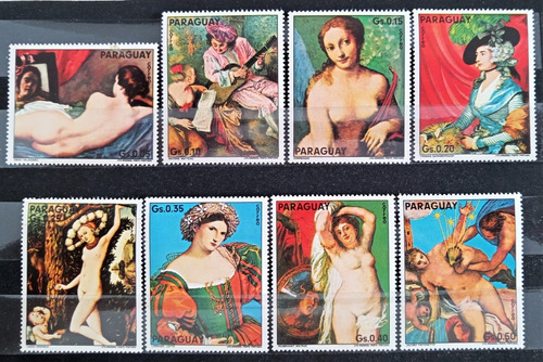 Paraguay Arte, Serie Sc 1556-1563 Pinturas 1975 Nueva L16966