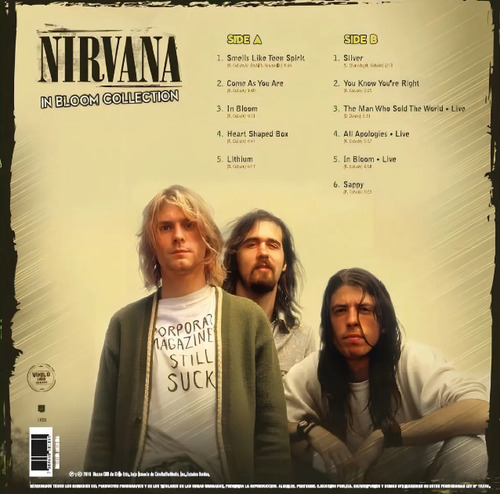 Vinilo Nirvana - In Bloom Collection Big Bang Rock Recoleta Estándar