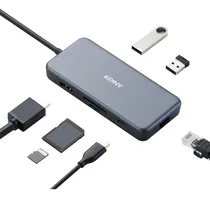 Comprar Anker Adaptador Usb C Hub, Powerexpand+ 7 En 1 Usb C Adaptador, Con 4k Usb C A Hdmi, 60 W De Potencia De , 1 Gbps Ethernet, 2 Puertos Usb 3.0, Lector De Tarjetas Sd Y Microsd Para Macbook Pro
