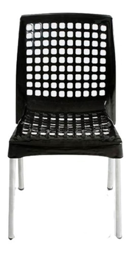 Silla Plastica Dubai Patas Metálicas Colombraro Art. 5403